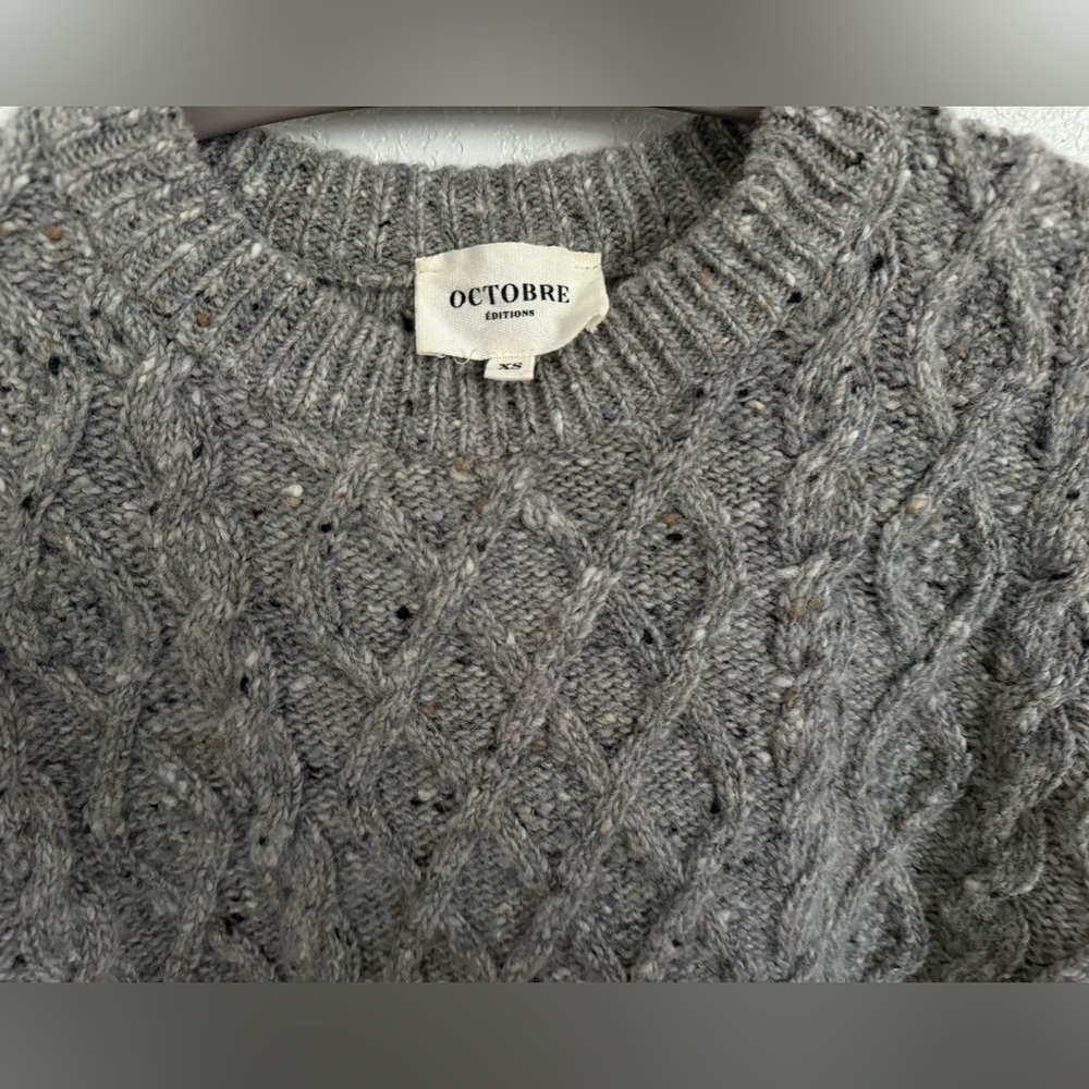 Octobre editions/Sezane Oliver Sweater 100% Merino Wool Made in Portugal XS - Picture 4 of 9
